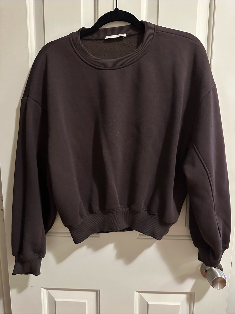 Zara plush sweatshirt brown size small